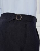 Oscar Jacobson Pantaloni Seersucker | Regular Fit cu adaos de lână