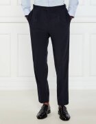 Oscar Jacobson Pantaloni Seersucker | Regular Fit cu adaos de lână