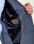 Oscar Jacobson Sacou Farris Patch | regular fit cu adaos de lână