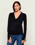 Patrizia Pepe Bluză | Slim Fit cu adaos de lână