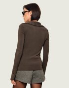 Patrizia Pepe Bluză | Slim Fit cu adaos de lână