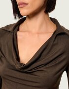 Patrizia Pepe Bluză | Slim Fit cu adaos de lână