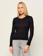 Patrizia Pepe Bluză | Slim Fit | cu adaos de mătase și cașmir