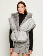 Patrizia Pepe Cu două fețe poncho | Loose fit