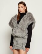 Patrizia Pepe Cu două fețe poncho | Loose fit