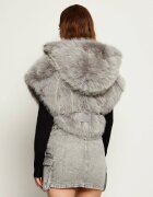 Patrizia Pepe Cu două fețe poncho | Loose fit