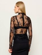 Patrizia Pepe De dantelă guler înalt | Slim Fit