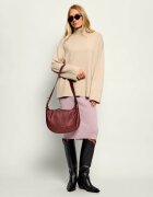 Patrizia Pepe De piele hobo New Moon