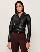 Patrizia Pepe Geacă de piele | Cropped Fit