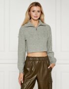 Patrizia Pepe Pulover | Cropped Fit cu adaos de lână
