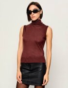 Patrizia Pepe Top | Slim Fit | cu adaos de mătase și cașmir