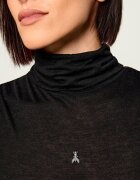 Patrizia Pepe Top | Slim Fit | cu adaos de mătase și cașmir