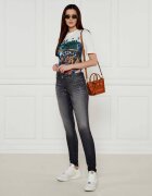 Philipp Plein Teniși din piele Lo-top Strass Hexagon | piele întoarsă
