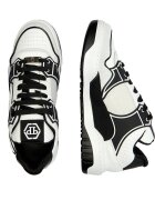 Philipp Plein Teniși din piele Strass Hexagon