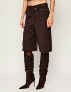 Pinko Bermude Merlot | Relaxed fit cu adaos de lână