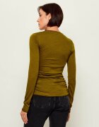Pinko Bluză Perle | Slim Fit cu adaos de lână