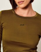 Pinko Bluză Perle | Slim Fit cu adaos de lână