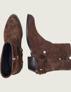Pinko Botine cu toc Jane 07 | piele întoarsă