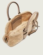 Pinko Cufăr Bowling Bag Horizontal Imitati | shearling cu adaos de piele