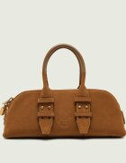 Pinko Cufăr Bowling Bag Horizontal | piele întoarsă