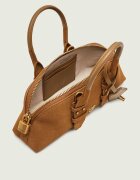 Pinko Cufăr Bowling Bag Horizontal | piele întoarsă