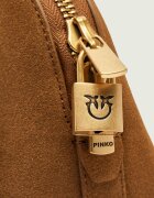 Pinko Cufăr Bowling Bag Horizontal | piele întoarsă