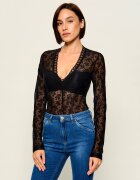 Pinko De dantelă body Lambrusco | Slim Fit
