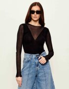 Pinko De lână body DISGELO | Slim Fit | cu adaos de mătase și cașmir