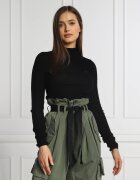 Pinko de lână pulover negroni lupetto | slim fit cu adaos de cașmir