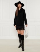 Pinko De lână rochie Nero cu adaos de cașmir