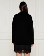 Pinko De lână rochie Nero cu adaos de cașmir