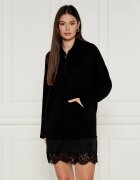 Pinko De lână rochie Nero cu adaos de cașmir