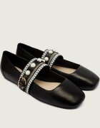Pinko De piele balerini MAX 04 Mary Jane