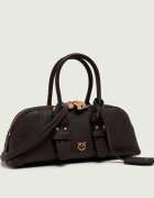 Pinko De piele cufăr Bowling Bag Horizontal
