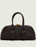 Pinko De piele cufăr Bowling Bag Horizontal