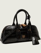 Pinko De piele cufăr Bowling Bag Horizontal