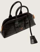 Pinko De piele cufăr Bowling Bag Horizontal