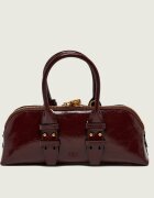 Pinko De piele cufăr Bowling Bag Horizontal