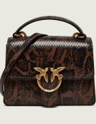 Pinko De piele cufăr Love One top Handle Mini