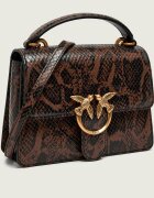 Pinko De piele cufăr Love One top Handle Mini