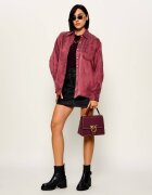 Pinko De piele cufăr top Handle Classic Light