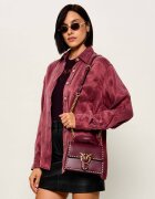 Pinko De piele cufăr top Handle Mini Light Studs