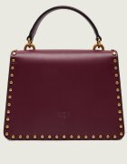 Pinko De piele cufăr top Handle Mini Light Studs