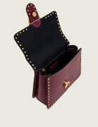 Pinko De piele cufăr top Handle Mini Light Studs