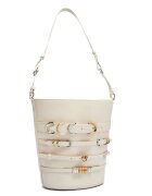 Pinko De piele geantă pe umăr Belts Bucket