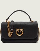 Pinko De piele geantă pe umăr Click Soft Horizontal Chain