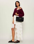 Pinko De piele geantă pe umăr Click Soft Horizontal Chain