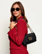 Pinko De piele geantă pe umăr Click Soft Horizontal Chain