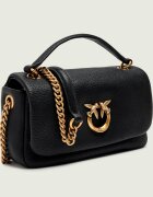 Pinko De piele geantă pe umăr Click Soft Horizontal Chain