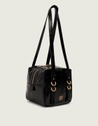 Pinko De piele geantă pe umăr CUBIC SHINY